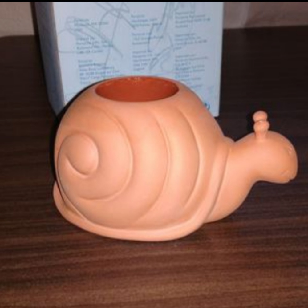 Partylite Terra Cotta snails